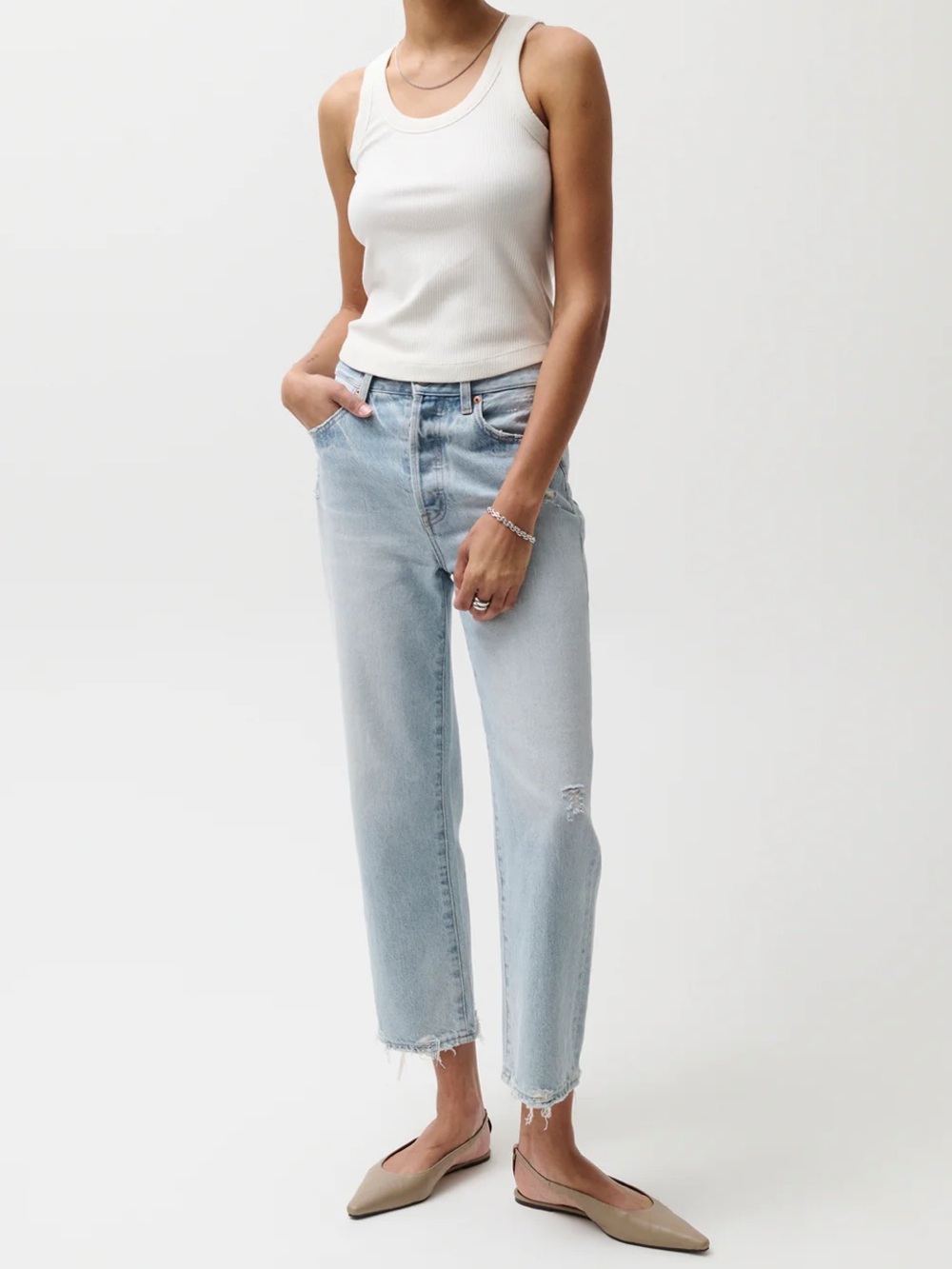 ✨Pistola Charlie High Rise Crop✨